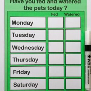 Pets Feeding Chart