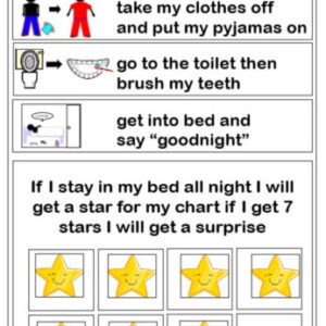Bedtime Social Reward Chart