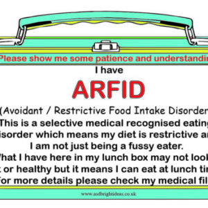 ARFID - Lunch Box Sign