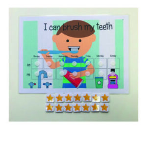 I can brush my teeth reward chart BOY