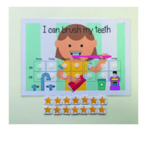 I can brush my teeth reward chart GIRL