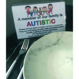 Autistic Table notice