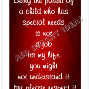 Being the parent of a child with SN Laminated