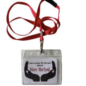 Carers Lanyard- son who is non verbal