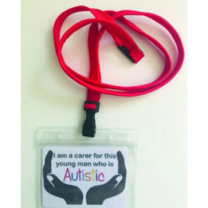 Carer Lanyard - YOUNG MAN who is AUTISTIC