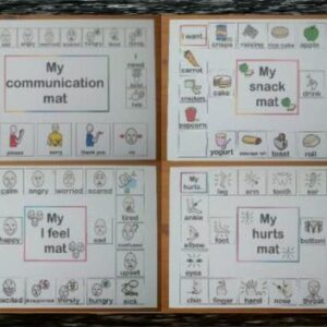 Point mats - set of 4 communication mats