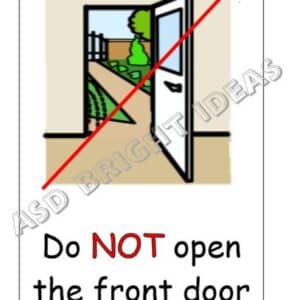 Do not open the front door poster