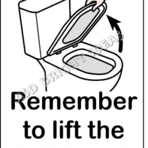 I must remember to lift the toilet seat PDF DOWNLOAD ONLY