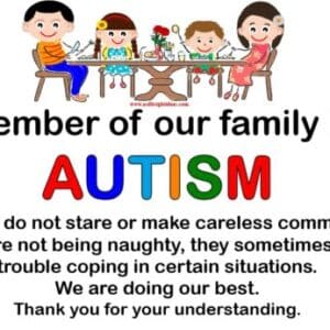Table Notice - AUTISM - PDF DOWNLOAD ONLY