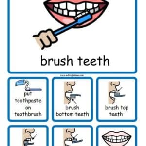 Brush Teeth A5 Point Mat