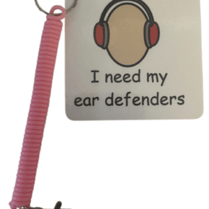 I need my ear defenders Keyring