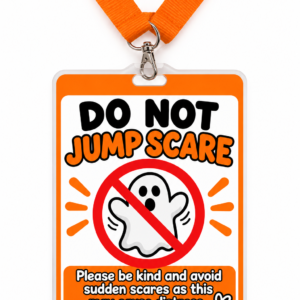 Do Not Jump Scare Lanyard
